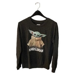 Star Wars • The Mandalorian Grey Cozy Crew Neck Sweatshirt